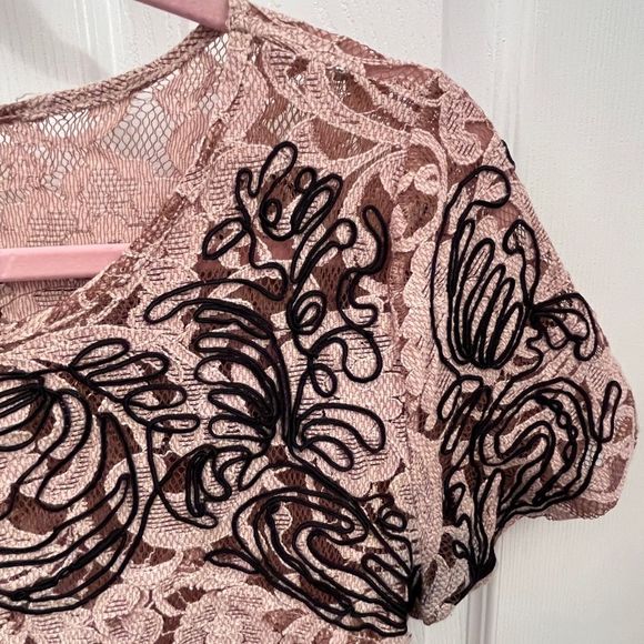 Free people lace semi-transparent mini dress - Picture 9 of 10